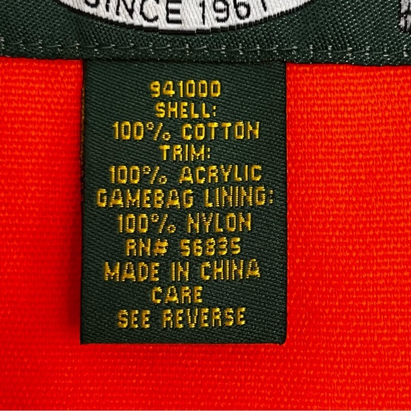 Cabela’s Vintage Full Zip Hunting & Fishing Vest w/ Game Pouch XL - Picture 14 of 15